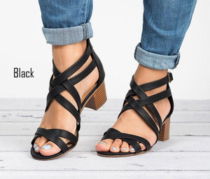 womens block heel sandals uk