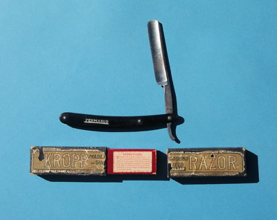 Vintage FERMARUD Manganese Steel Solingen Straight Razor No. 9 & KROPP ...