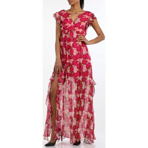 PINKO Hot Pink Abito Proibitivo Floral 