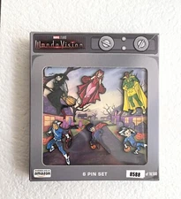 Marvel WandaVision Wanda Maximoff Scarlet Witch 6 Metal Enamel Pin Set 8588