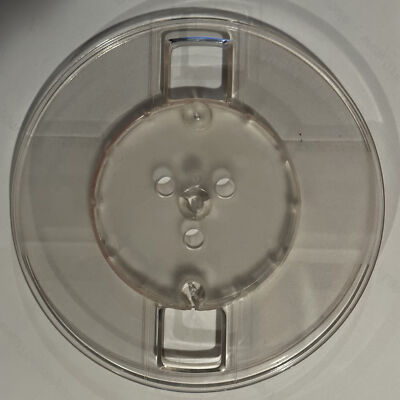 Large Hub 7'' Empty Tape Reel, Clear 2 Window, New Box + Bag