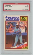 1988 Topps Revco Tim Raines PSA 9 Montreal Expos #5