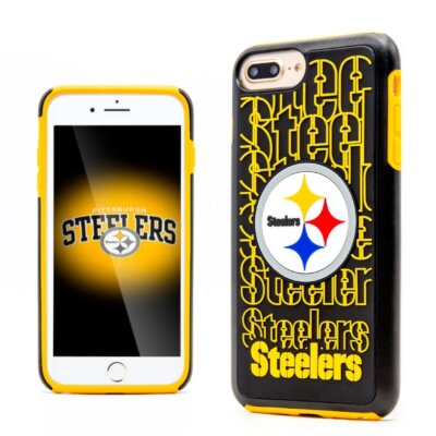 FOCO NFL Pittsburgh Steelers Repeat Case for iPhone 8+, 7+, 6+ & 6S+ (5.5'')