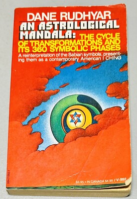 Astrological Mandala by Dane Rudhyar Vtg 1974 Sabían Symbols Astrological Mandala by Dane Rudhyar Vtg 1974 Sabían Symbols