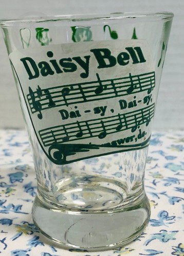 *3*Vintage *Hazel AtlasGay Nineties Double Shot Glasses Old Fashion Songs Promo - Picture 8 of 8