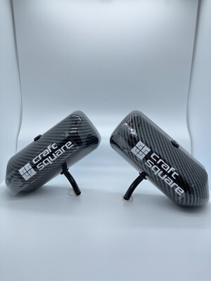 Craft Square carbon fiber style mirror Cf F1 style pair x2 fit