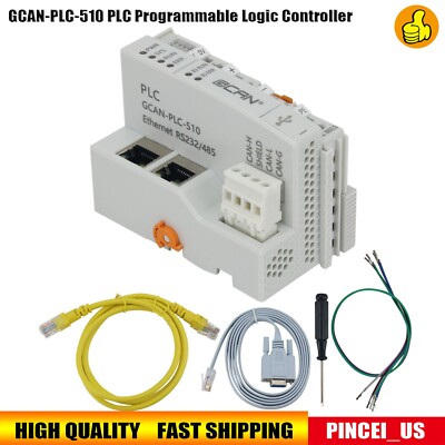 GCAN-PLC-510 Programmable Logic Controller Support 32pcs I/O Expansion Module