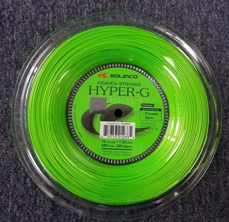 送料込★ソリンコ ハイパーG 200mロールガット |0Y656a ソリンコ SOLINCO テニスガット ポリ ハイパーG グリーン