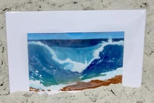 Neptune’s Wave: Ocean Acrylic Painting 16in. x 12in. Print