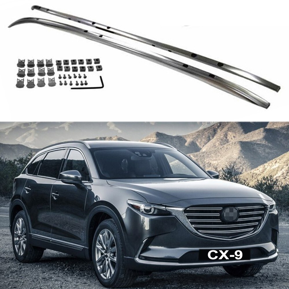 2Pcs Fits for MAZDA CX-9 CX9 2017-2023 Roof Rails Roof Rack Side