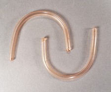 Vintage MORRIS Fits-All Temple Covers Size .082 Clear New OS - 1 pair in package