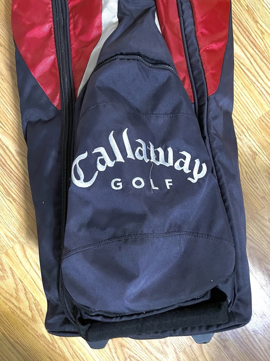 Callaway Big Bertha Travel Golf Roller Bag Carrier Red Blue