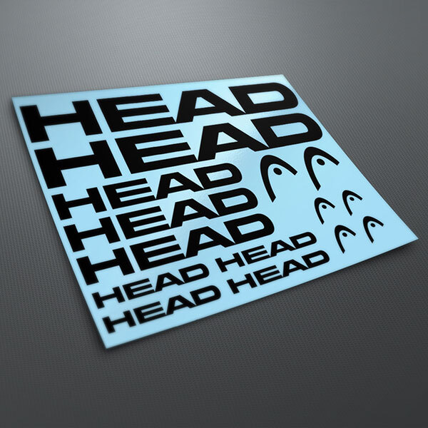 Vinilos Head pegatinas stickers decals bike bicycle frame bicicleta