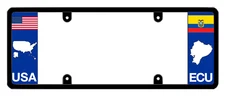 DFS Ecuador ECU Patented License Plate Frame Holder