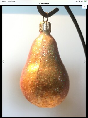 Christopher Radko    Sugared Pear  retired in Pristine Condition 