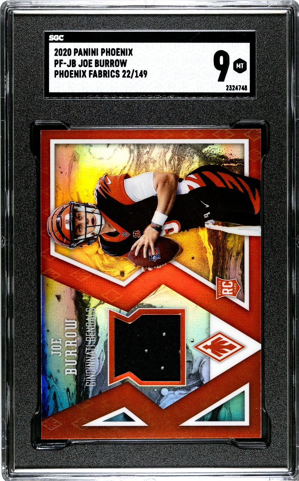 Joe Burrow Panini Phoenix Phoenix Fabrics #PFJB Base