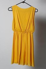 Alice + Olivia Yellow Silk Blend Zipper Sleeveless Dress Size XS