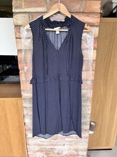 Ladies, H & M Lovely Multi Patterned Navy Blue Dress.