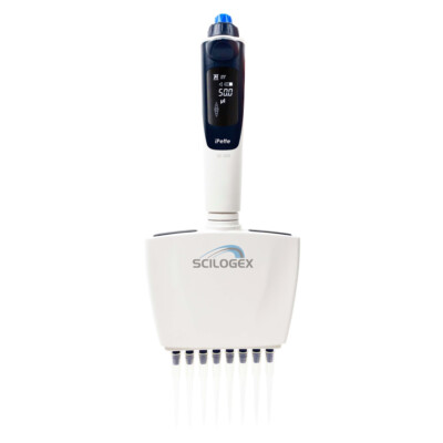 NEW ! SCILOGEX  iPette  Multi 8 Channel Electronic Laboratory Pipette