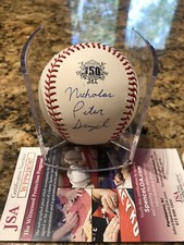 Nick Senzel Signed Full Name 2019 Red Stockings 150 Year Official Baseball JSA
