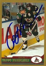Teppo Numminen autographed Hockey Card (Phoenix Coyotes) 1999 Topps #80
