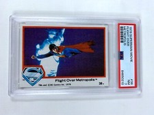 1978 Topps Superman Movie #38 Flight Over Metropolis - PSA: NM 7 Trading Card