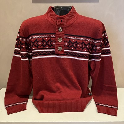 Jeans By Buffalo Mens Wool Blend Knit Mock Turtleneck Sweater