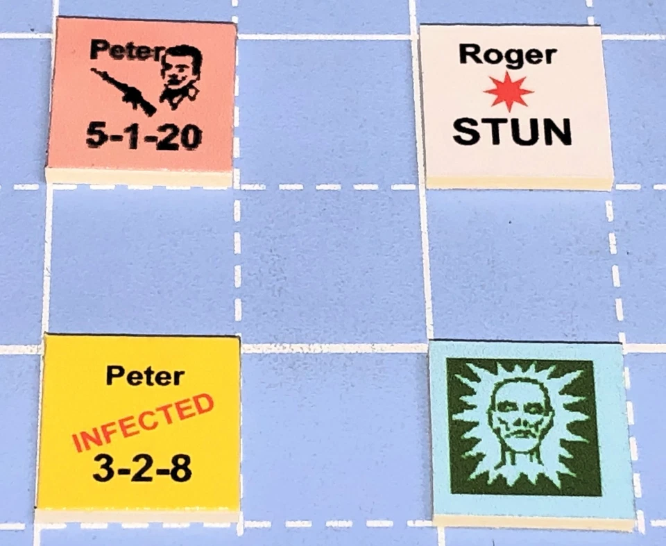 Dawn of the Dead, complete game,  remake of SPI, Zombie Apocalypse, 100 counters - Image 3 of 4