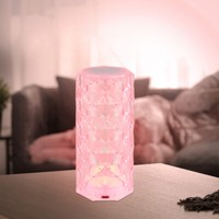 Tischlampe Nachttischleuchte Dekolampe Touchdimmer Kristalle Akkulampe Led Rgb