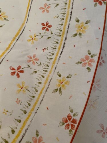 Neu Vintage Littlewoods 50/50 Polyester/Baumwolle runde Blumenmuster Tischdecke 85 cm Durchmesser - Bild 1 von 6
