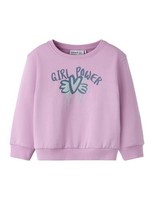 MäDchen Sweatshirt Name It Nmfritta Ls Nreg, Pastel Lavender, 116 Cm