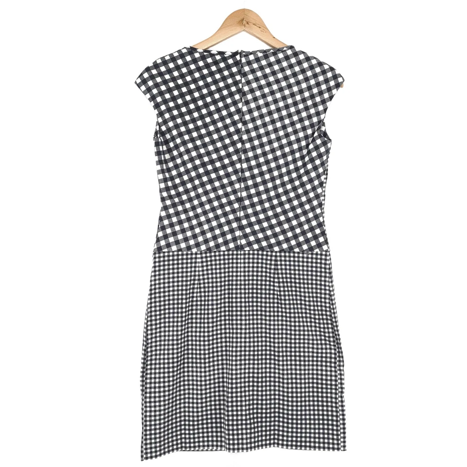 Desigual Vintage Kleid Gingham Check Floral Stickerei Tu0 Größe 36 - Bild 3 von 4