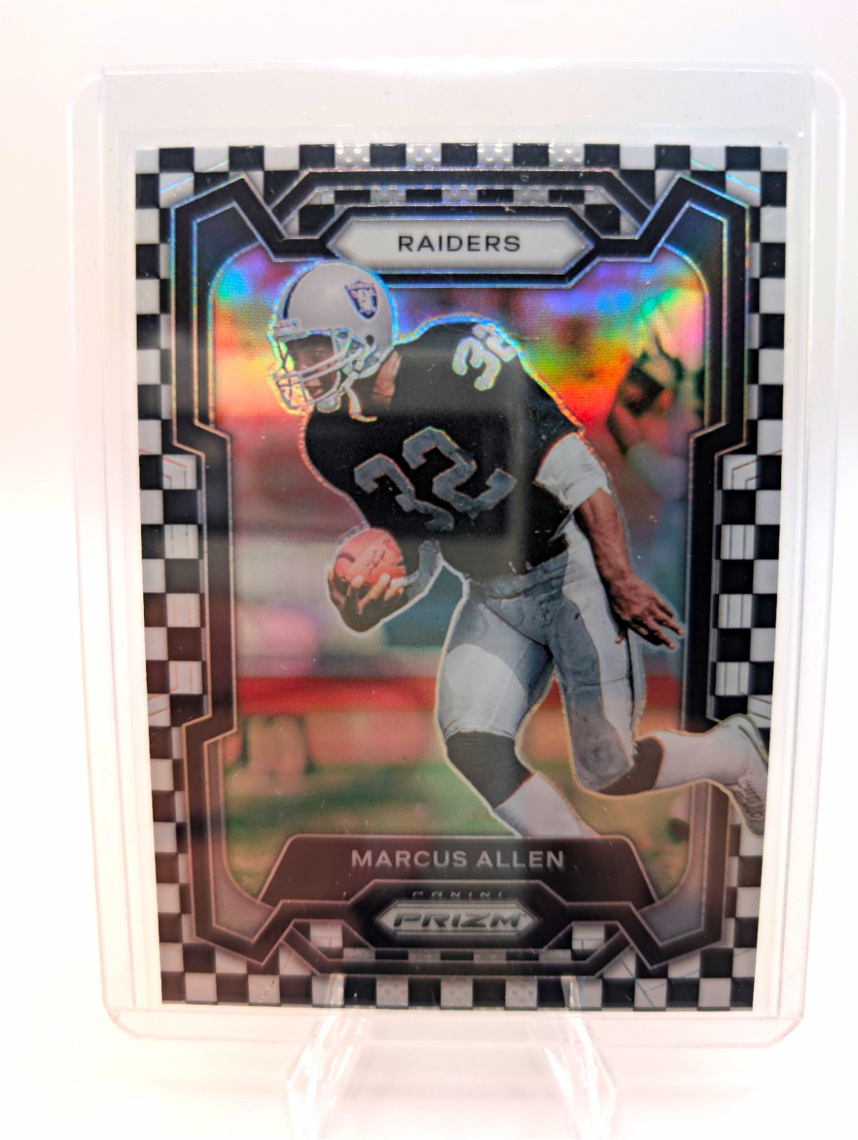 Panini Prizm 2023 Marcus Allen #179 Los Angeles Raiders Black & White Checker