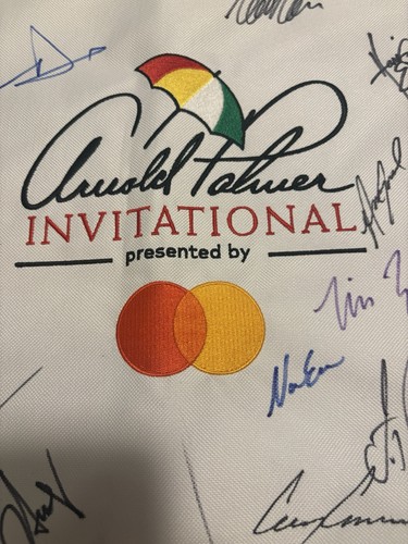 2025 Arnold Palmer Invitational Signed Field Flag Russell Henley Champion + 25! - Picture 9 of 10