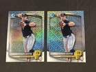 2 CARD 2025 BOWMAN CHROME DRAFT KONNOR GRIFFIN BDC-102 MEGA BOX REFRACTOR SP LOT
