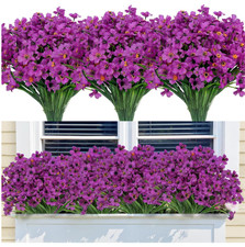 24 Bundles Artificial Flowers for Outdoors De...
