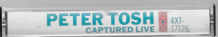 Peter Tosh Captured Live Cassette Tape 1984 EMI Records NM - Image 3 of 4