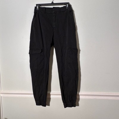 Pull&Bear Pants Cargo Black Large Women's