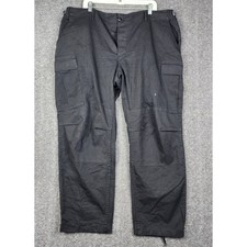 MSI International Cargo Pants Mens XL Black Tactical Military Made in USA 44x30