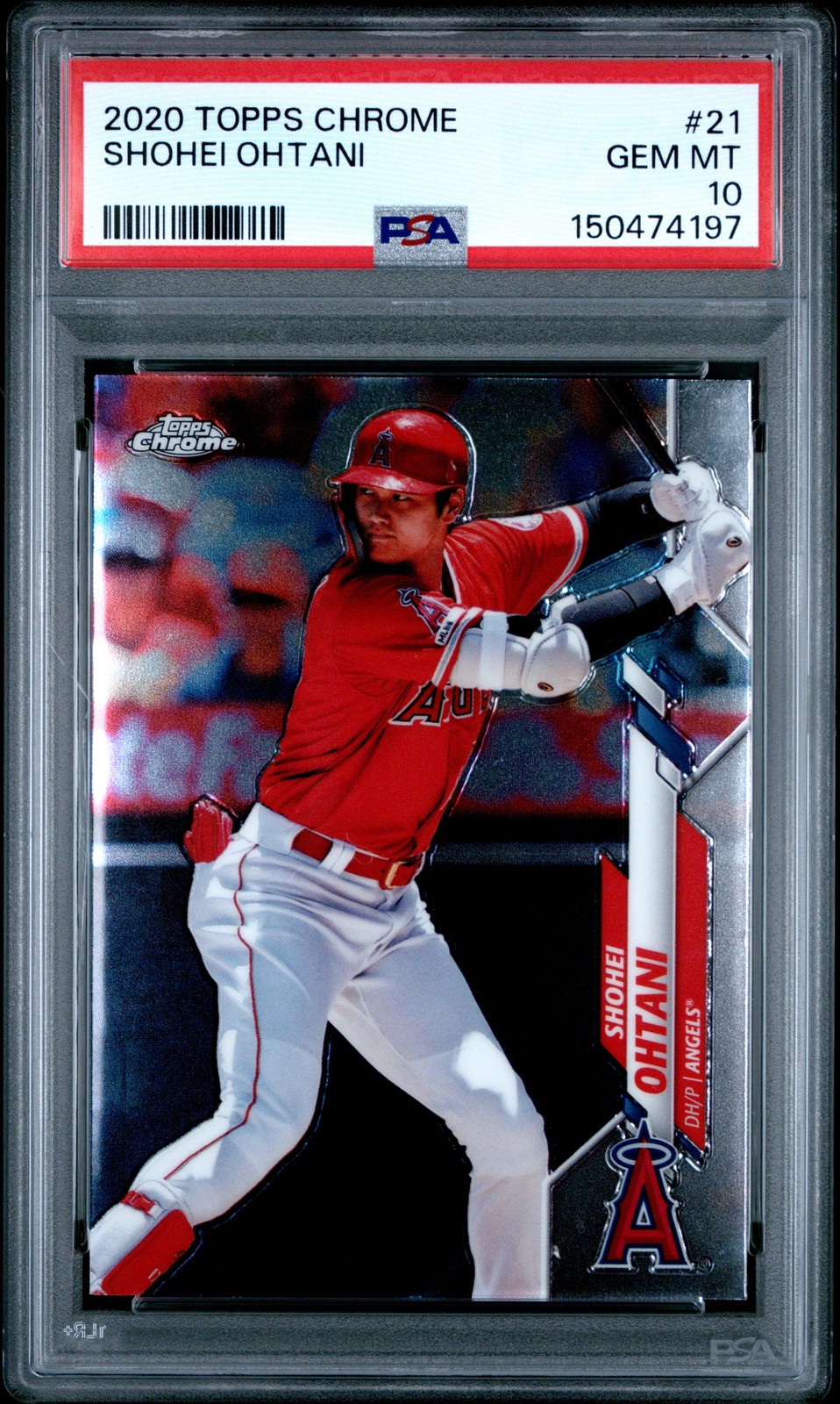 2020 TOPPS CHROME #21 SHOHEI OHTANI PSA 10