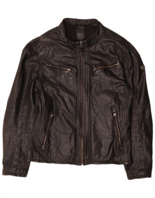 Gypsy Damen Lederjacke UK 16 Large schwarz Leder AB09