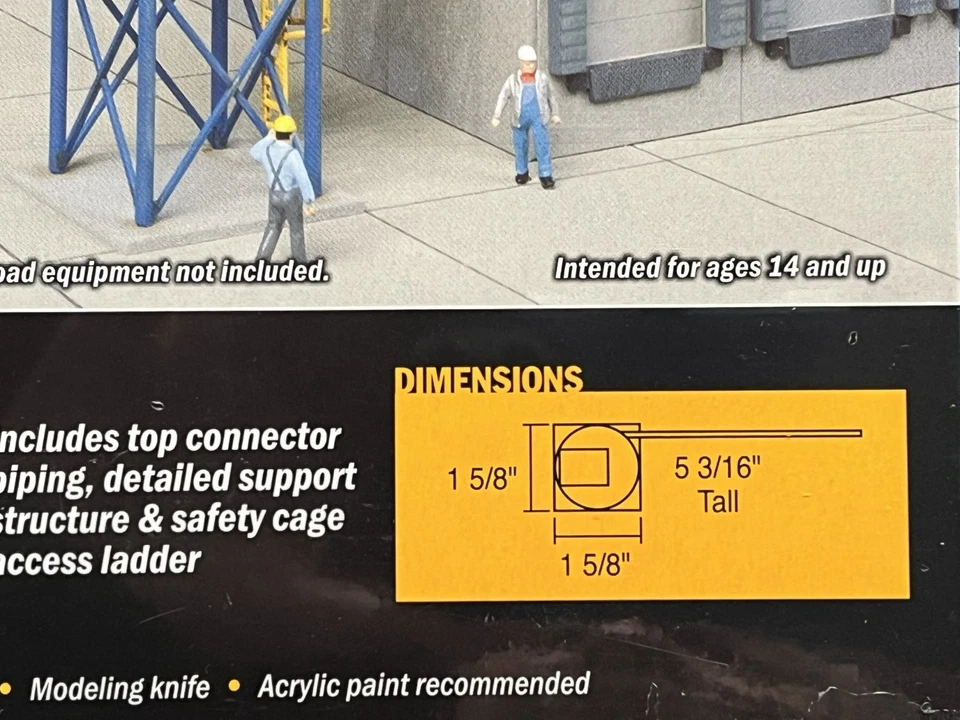 Walthers Cornerstone HO Scale Particulate Dust Cyclone & Heavy Duty Crane Models - Image 4 of 4