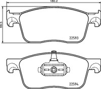 Bremsbelagsatz Scheibenbremse Hella Pagid 8DB 355 031-541 FüR Vivaro K0 CitroËN