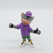 Vintage Chuck E. Cheese PVC Figure Cool Chuck Purple Shirt Thumb Up Toy Mascot