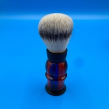 Frank Shaving Finest Handmade Shaving Brush Red Blue Handle - NIB