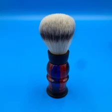 Frank Shaving Finest Handmade Shaving Brush Red Blue Handle - NIB
