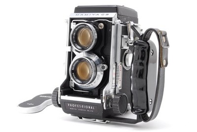 Mamiya C3 Professional F TLR Film Camera + 80mm f2.8 Blue Dot Lens From JAPAN