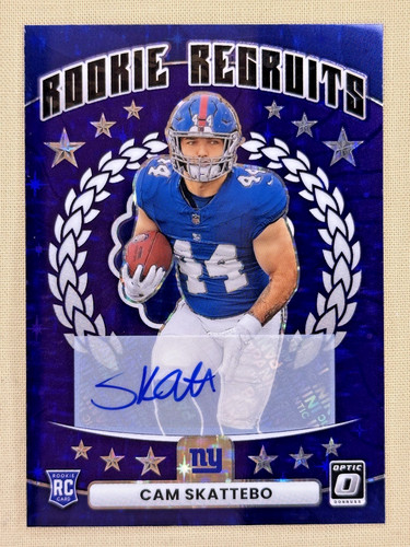 2025 Donruss Optic Cam Skattebo Purple Stars (RAW)