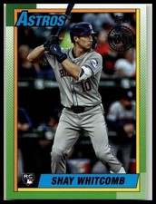 2025 Topps #90B2-29 Shay Whitcomb 1990 Topps Baseball 35th Anniversary RC