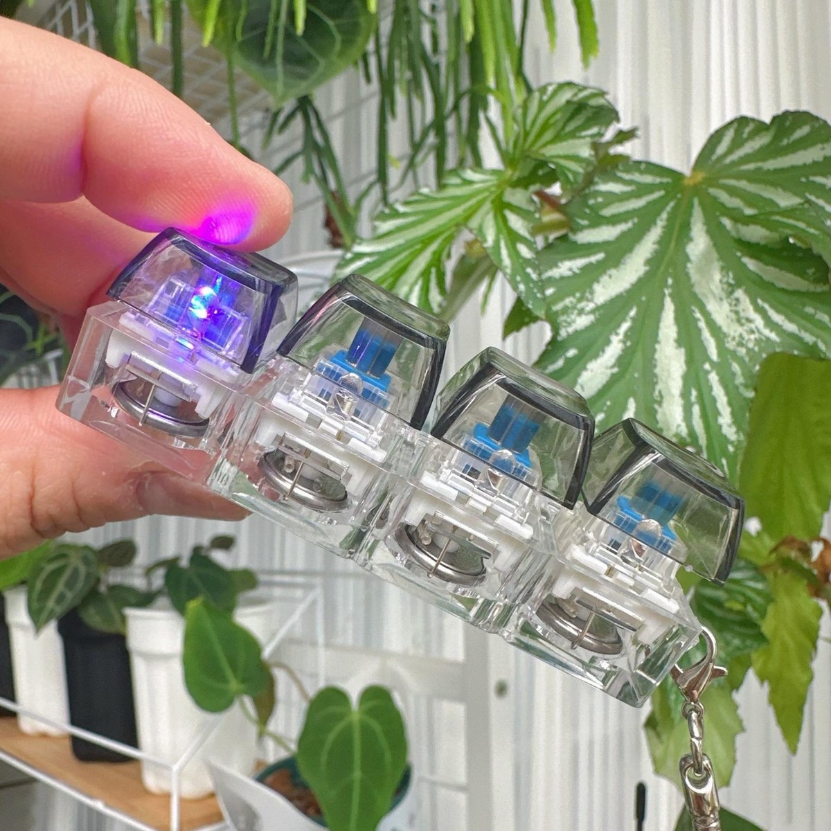 LeGeYo Pack 2 Llavero Fidget Teclado Clicker mecánico Juguete antiestrés Mini Keyboard 4 Teclas Keycaps DIY con mosquetón 15 LeGeYo Pack 2 Llavero Fidget Teclado Clicker mecánico Juguete antiestrés Mini Keyboard 4 Teclas Keycaps DIY con mosquetón 15